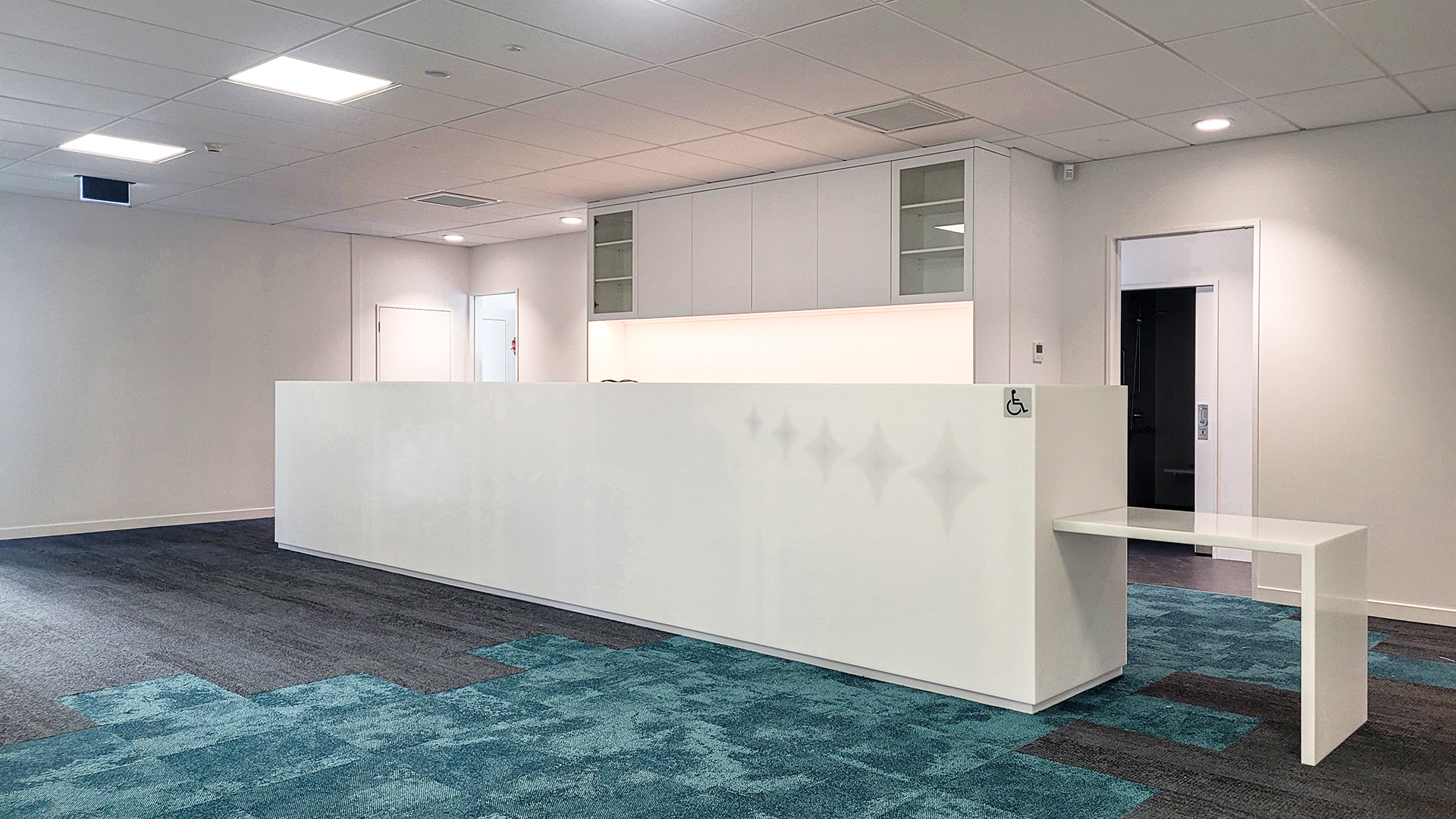 Richmond Orthodontist - main White counter in a new medial fitout in Nelson.